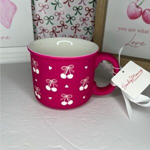 Valentine Cherry with bows mug